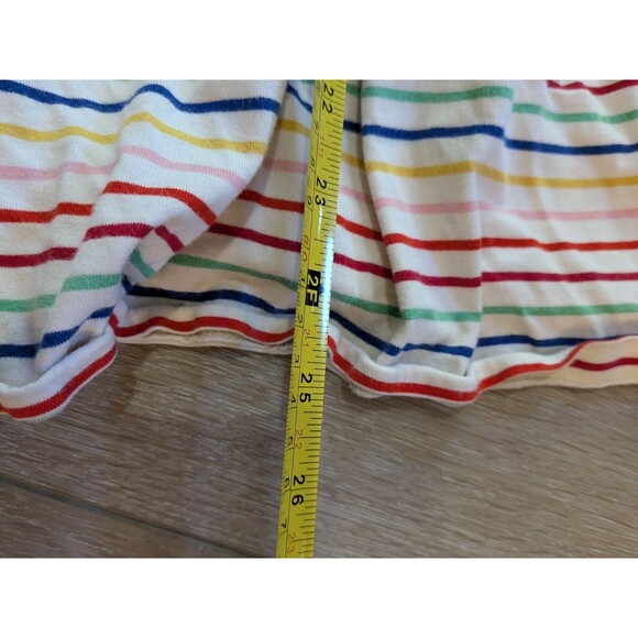 Hanna Andersson Long Sleeve Twirl Dress White Rainbow Striped Girls 120 US 6-7 - Picture 3 of 6